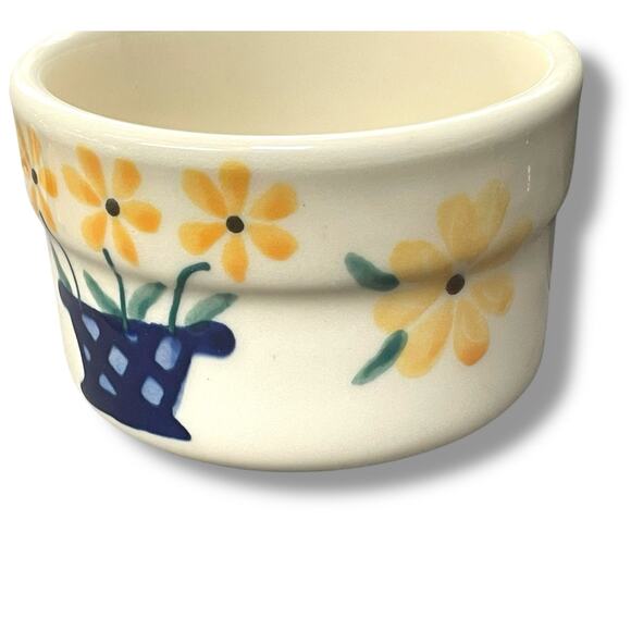 Bath & Body Works at Home Candle Holder Flowers Daisy Yellow Blue 4.25" Decor - Picture 8 of 12